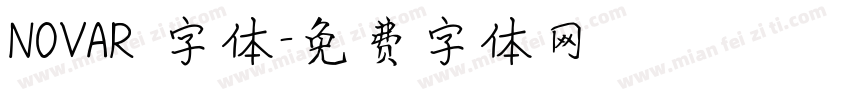 NOVAR 字体字体转换